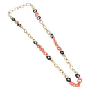 Christian Dior Necklace Metal Gold Tone Auth ka6628-2
