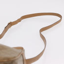 CELINE Macadam Canvas Shoulder Bag PVC Beige Gold Auth ka6630-15