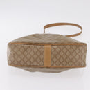 CELINE Macadam Canvas Shoulder Bag PVC Beige Gold Auth ka6630-6