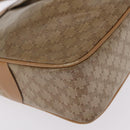 CELINE Macadam Canvas Shoulder Bag PVC Beige Gold Auth ka6630-19