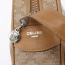 CELINE Macadam Canvas Shoulder Bag PVC Beige Gold Auth ka6630-21