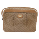 CELINE Macadam Canvas Shoulder Bag PVC Beige Gold Auth ka6630-13