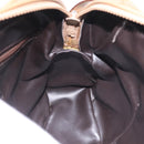 CELINE Macadam Canvas Shoulder Bag PVC Beige Gold Auth ka6630-23