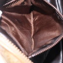 CELINE Macadam Canvas Shoulder Bag PVC Beige Gold Auth ka6630-26