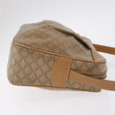 CELINE Macadam Canvas Shoulder Bag PVC Beige Gold Auth ka6630-3