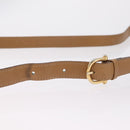 CELINE Macadam Canvas Shoulder Bag PVC Beige Gold Auth ka6630-8