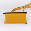 MCM Milan Line Shoulder Bag Leather Yellow Gold Auth ka6631-11