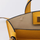 MCM Milan Line Shoulder Bag Leather Yellow Gold Auth ka6631-18