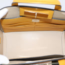 MCM Milan Line Shoulder Bag Leather Yellow Gold Auth ka6631-20