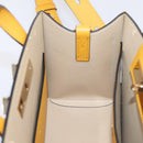 MCM Milan Line Shoulder Bag Leather Yellow Gold Auth ka6631-22