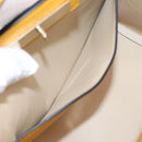 MCM Milan Line Shoulder Bag Leather Yellow Gold Auth ka6631-23