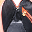 FENDI Pecan Canvas Hand Bag PVC 2way Black Brown Auth ka6634V-23