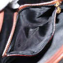 FENDI Pecan Canvas Hand Bag PVC 2way Black Brown Auth ka6634V-25