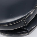 LOEWE Hand Bag Leather Navy Gold Auth ka6635A-15