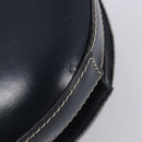 LOEWE Hand Bag Leather Navy Gold Auth ka6635A-9