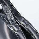 LOEWE Hand Bag Leather Navy Gold Auth ka6635A-10