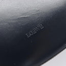 LOEWE Hand Bag Leather Navy Gold Auth ka6635A-19