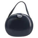 LOEWE Hand Bag Leather Navy Gold Auth ka6635A-13