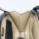 LOEWE Hand Bag Leather Navy Gold Auth ka6635A-21