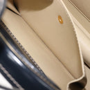 LOEWE Hand Bag Leather Navy Gold Auth ka6635A-23