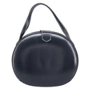 LOEWE Hand Bag Leather Navy Gold Auth ka6635A-2