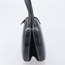 LOEWE Hand Bag Leather Navy Gold Auth ka6635A-3