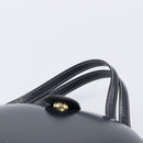 LOEWE Hand Bag Leather Navy Gold Auth ka6635A-8