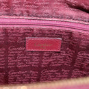 Cartier Must Line Boston Bag Leather Bordeaux Gold Auth ka6637-18