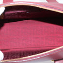Cartier Must Line Boston Bag Leather Bordeaux Gold Auth ka6637-11