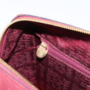 Cartier Must Line Boston Bag Leather Bordeaux Gold Auth ka6637-21