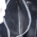 Salvatore Ferragamo Gancini Hand Bag Leather 2way Black Gold Auth ka663V-21