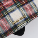 Miu Miu Bijoux Shoulder Bag Wool Red Gold Auth ka6640V-15