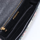 Miu Miu Bijoux Shoulder Bag Wool Red Gold Auth ka6640V-21