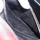 Miu Miu Bijoux Shoulder Bag Wool Red Gold Auth ka6640V-25