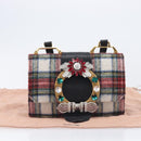 Miu Miu Bijoux Shoulder Bag Wool Red Gold Auth ka6640V-29