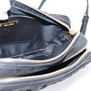 Miu Miu Matelasse Shoulder Bag Leather Black Gold Auth ka6641-19