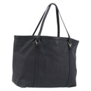 GUCCI Micro GG Canvas Guccissima Tote Bag Leather Black Gold 449647 Auth ka6642-1