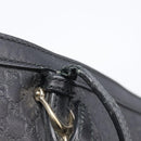 GUCCI Micro GG Canvas Guccissima Tote Bag Leather Black Gold 449647 Auth ka6642-19