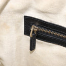 GUCCI Micro GG Canvas Guccissima Tote Bag Leather Black Gold 449647 Auth ka6642-27