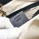 GUCCI Micro GG Canvas Guccissima Tote Bag Leather Black Gold 449647 Auth ka6642-29