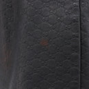 GUCCI Micro GG Canvas Guccissima Tote Bag Leather Black Gold 449647 Auth ka6642-7