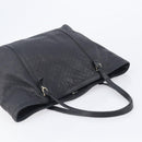GUCCI Micro GG Canvas Guccissima Tote Bag Leather Black Gold 449647 Auth ka6642-8