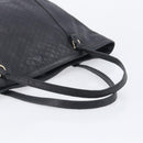GUCCI Micro GG Canvas Guccissima Tote Bag Leather Black Gold 449647 Auth ka6642-9