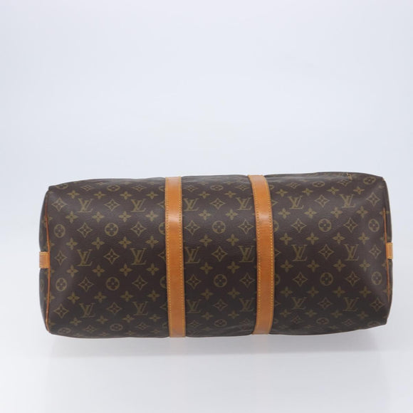 LOUIS VUITTON Monogram Keepall Bandouliere 50 Boston Bag M41416 LV Auth ka6643
