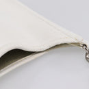 HERMES Evelyn 1GM Shoulder Bag Togo White Silver Auth ka6646V-7