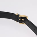 Miu Miu Waist Pouch Waist bag Leather Black Gold Auth ka6647M-15