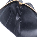Miu Miu Waist Pouch Waist bag Leather Black Gold Auth ka6647M-21