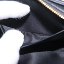 Miu Miu Waist Pouch Waist bag Leather Black Gold Auth ka6647M-23