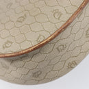 Christian Dior Honeycomb Canvas Shoulder Bag PVC Beige Gold Auth ka6648-19