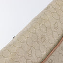 Christian Dior Honeycomb Canvas Shoulder Bag PVC Beige Gold Auth ka6648-22